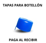 a blue plastic bottle with a blue cap on it