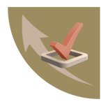 a chek ok and an arrow