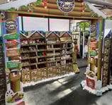 Stand sur le thème de Noël pour un salon professionnel
