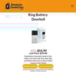 Ring Battery Doorbell. Best Deal on amazon.com!
