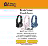 Beats Solo 4  Headphones. Dest Deal on amazon.com!