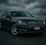 picture of mercedes benz c300 on premium tyres sold in our store