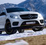 Mercedes-Benz GLE450 COUPE fitted with premium high-performance tires, displayed at our auto store