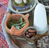 ceremonial tray for Moroccan postpartum services