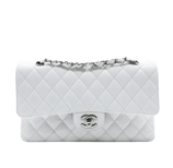 Channel Classi caviar quilted flap bag silver hardware