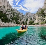 sea kayaking calanques cassis coves cliffs