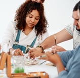 youth working on a project together