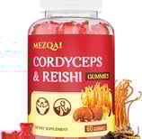 a jar of red gummy 