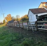 fencing being repaired at a house in malvern