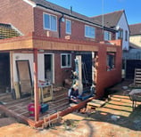 brickwork for a home extension in the malvern hills area