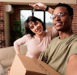 First time home buyer young couple