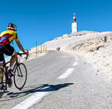 biking up the Mont Ventoux Provence