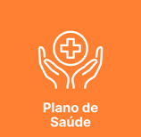 Desenho de mãos segurando um círculo com uma cruz dentro representando plano de saúde