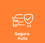 Desenho de um carro e um escudo representando Seguro de Automóveis