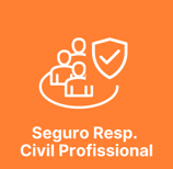 Desenho de pessoas num circulo com escudo representando Seguro Responsabilidade Civil Profissional