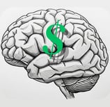 desenho de um cerebro com um sifrao em cima