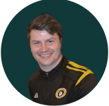 a man in a black jacket and a yellow jacket