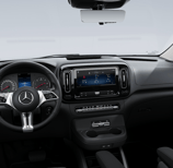 Photo de l'intérieur du volant et tableau de bord