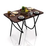 wow craft Multi Purpose Foldable and Portable 2 Seater Dining Table