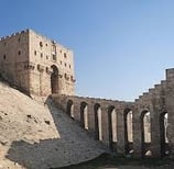 The citadel of old Aleppo in Syria