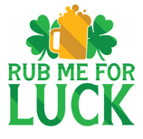 a beer glass with a beer and a shamrock