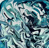 Tempête - 20x20 -20€ -  peinture acrylique 2023
