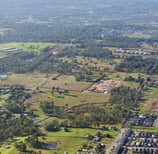 Aerial view of Rouse Hill development