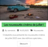 nouveautés juillet cinépédia