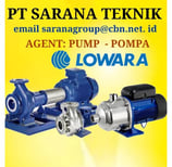 PT. Sarana Teknik Indonesia jual Centrifugal pump, Merk Lowara, Torishima, Southern Cross, KSB