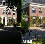 Brightness and Contrast Adjustment Before and After