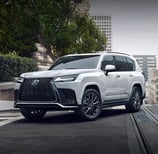 Side view of Lexus LX 600 being serviced at Tyrepublic’s Nigerian tire center with Maxxis tyres