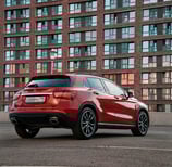 Mercedes-Benz GLA 250 fitted with premium high-performance tires, displayed at our auto store