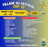 Liste des stands et exposantsdu Village du festival CUP25