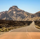 Straße in Teneriffa