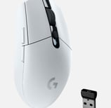 Mouse Gamer Sem Fio Logitech G305 LIGHTSPEED com 6 Botões - Branco