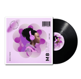 a cd cover of a woman with headphones on