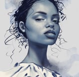 a woman with frecked hair and frecked hair