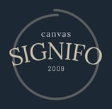 logo signifo kain kanvas polyester