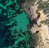 Vue aérienne du littoral