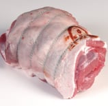 Half a raw rolled shoulder of hogget