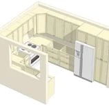 3D kitchen cabinet design preview – custom layout from KitchenRTA.ca