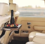 Travel luxury with champagne a fruits