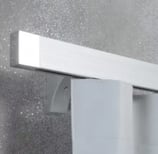 rail design argent brossé rideau wave