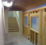 Construction of model train layout walls