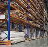 pallet racking storing inventory