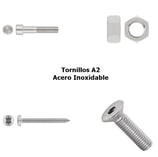 Catalogo de tornillos a2 en acero inoxidable en tenerife