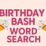 Birthday Word Search Game 