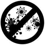 a black and white sign with a black and white background