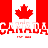 a canadian flag with the words canada on it
