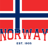 a flag with the words norway on it